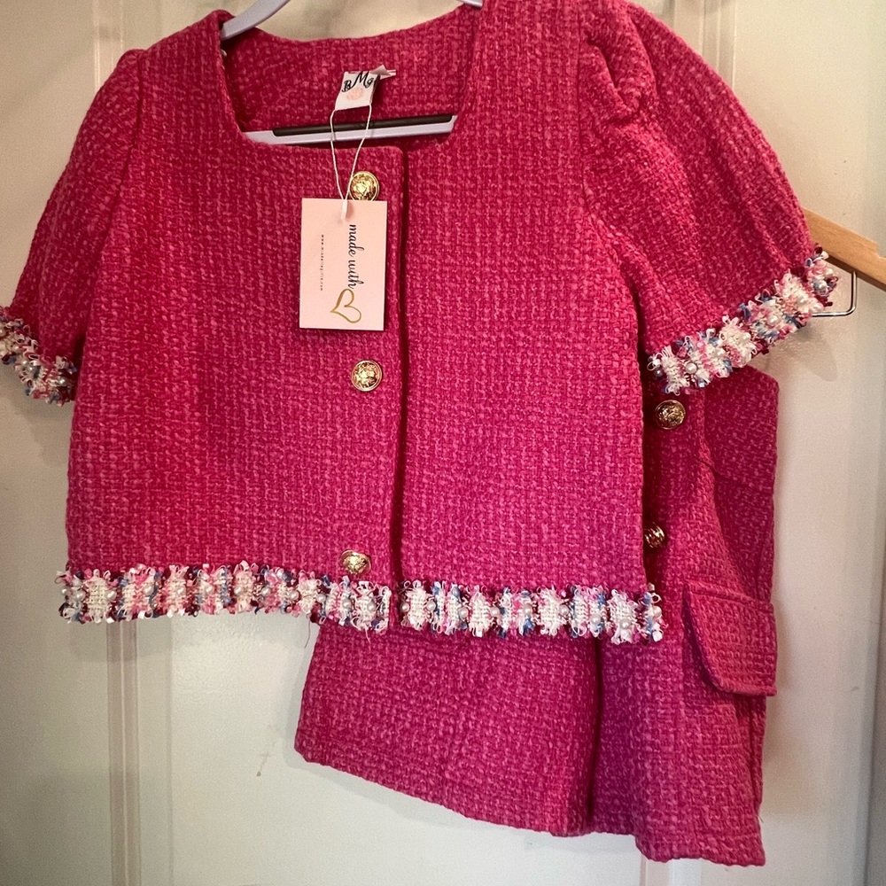 Stylish Pink Kids Matching Set